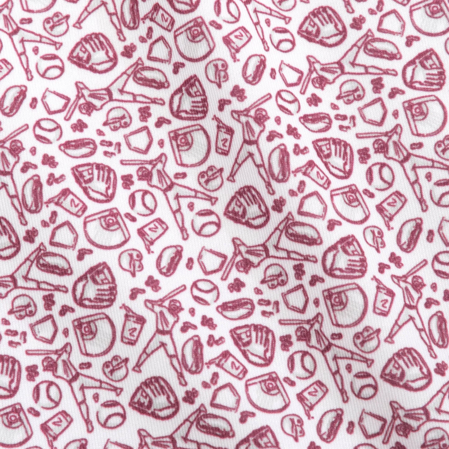 Maroon Fastball Performance Polo