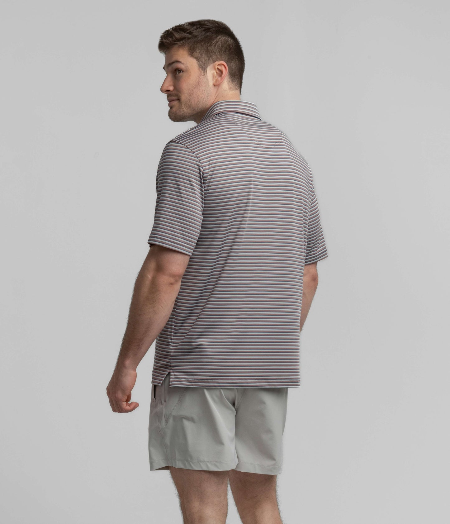 Crestline Stripe Polo - Lakeshore