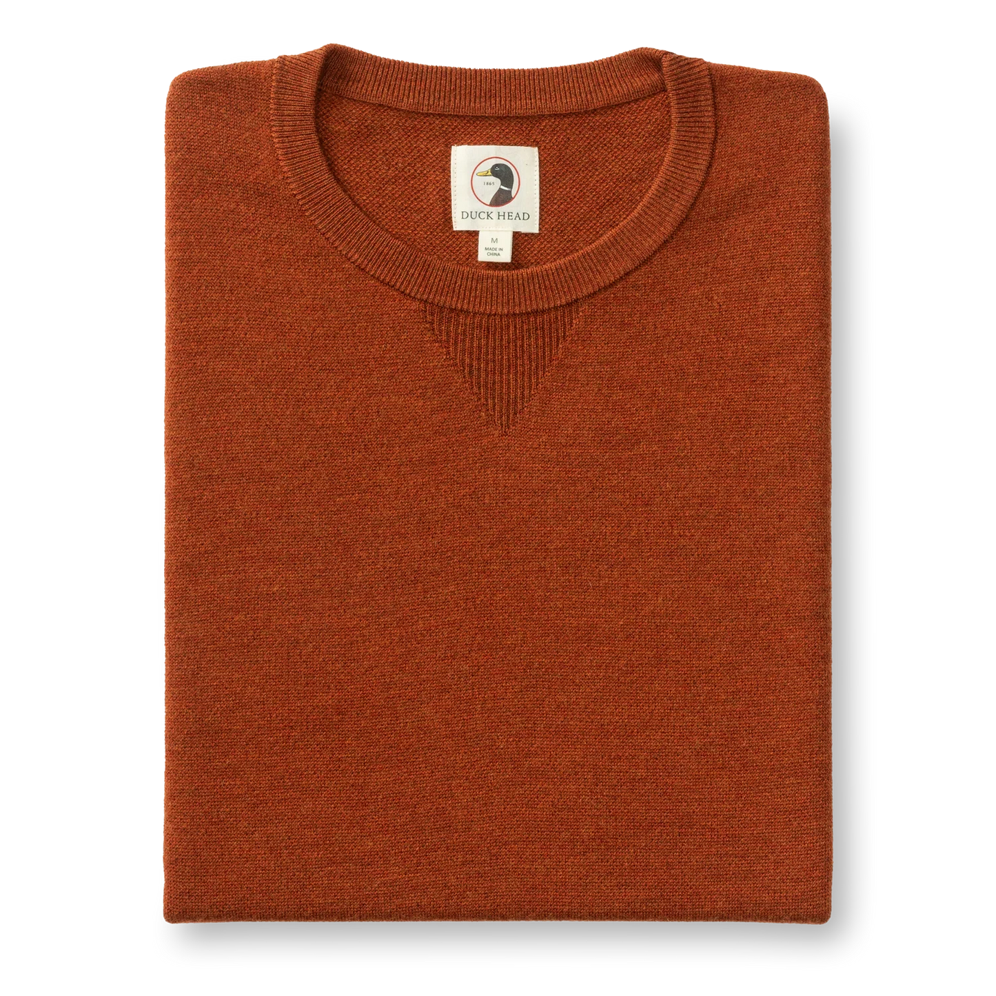 Henson Merino Crewneck Sweater - Burnt Brick