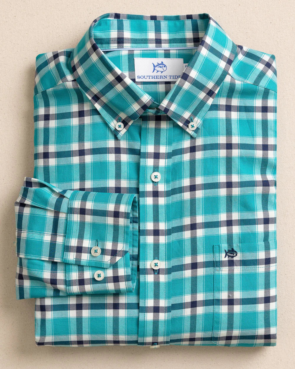 Beachrock Plaid Sportshirt - Spruce Shade