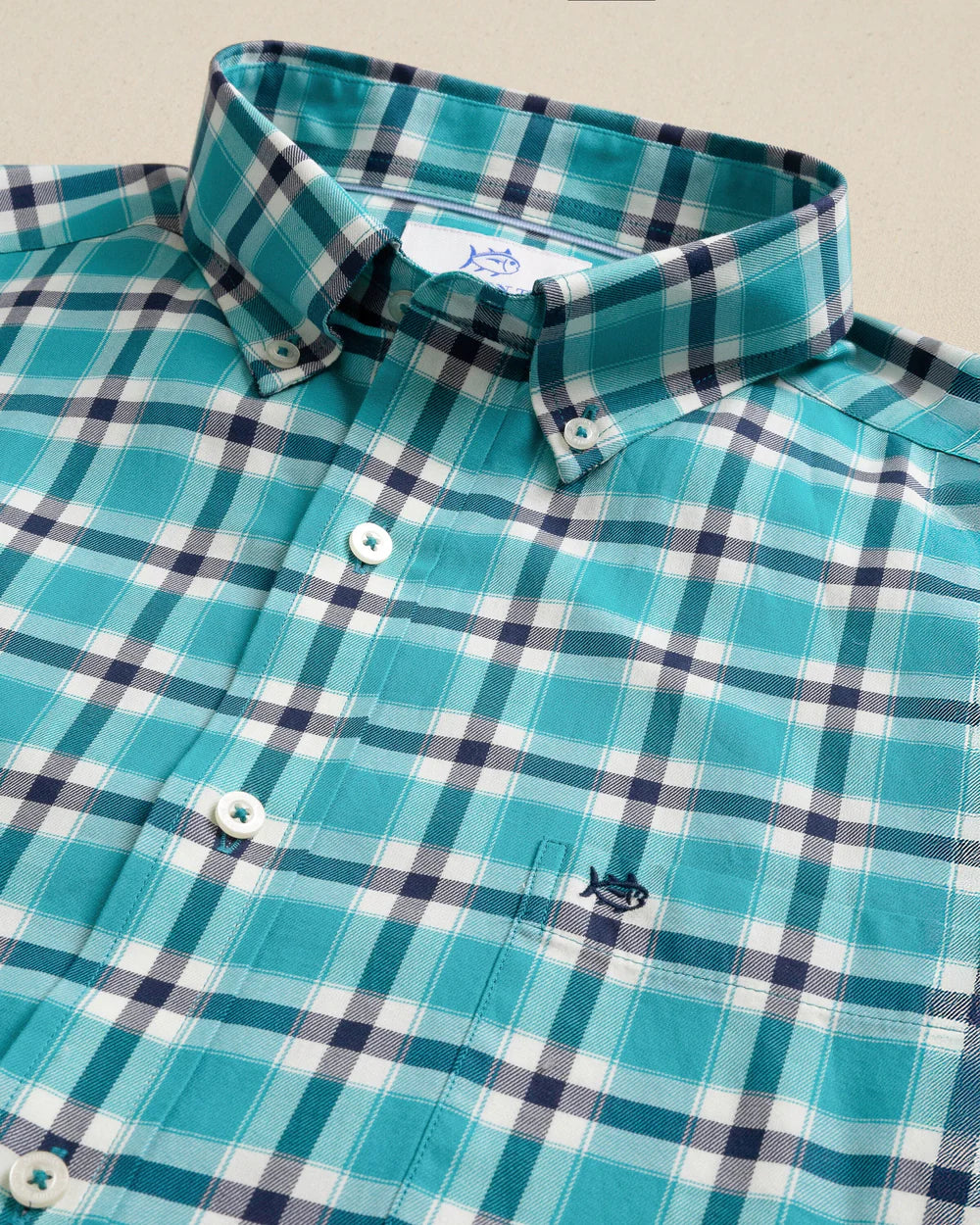 Beachrock Plaid Sportshirt - Spruce Shade
