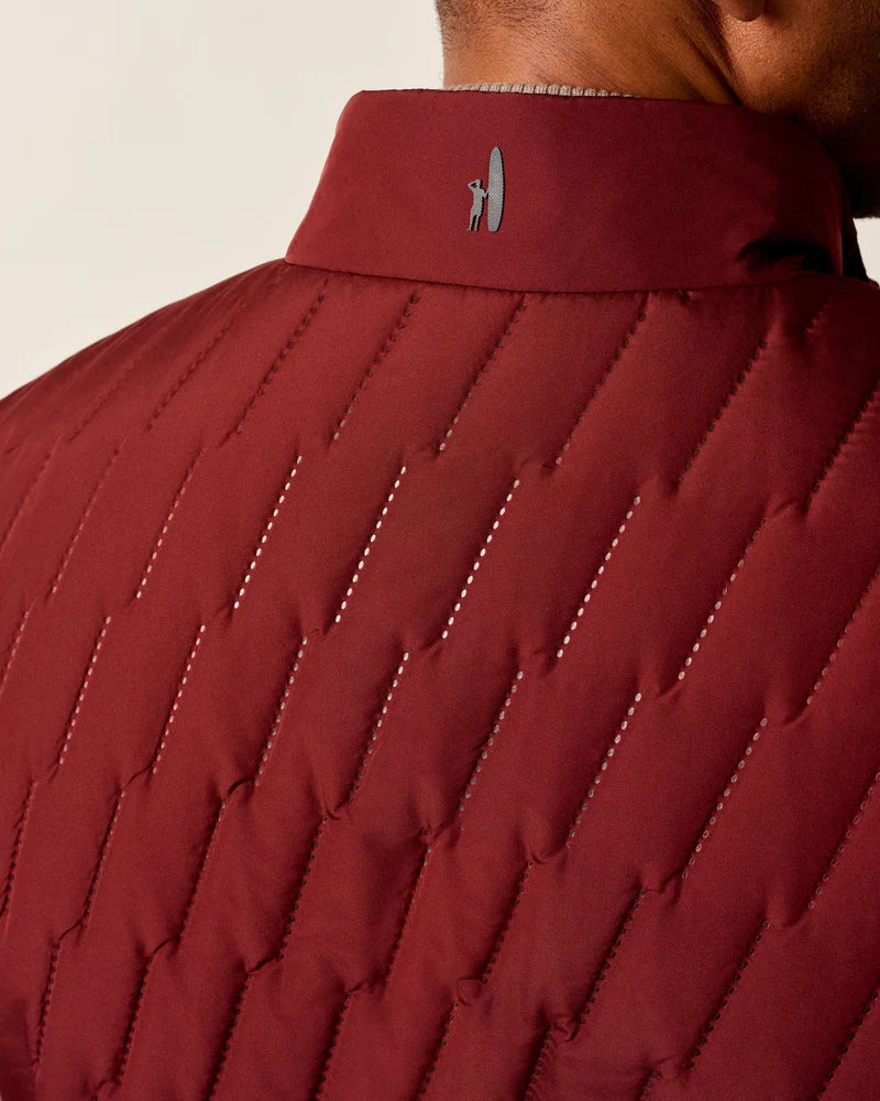 Belfry Quilted Vest - Maroon