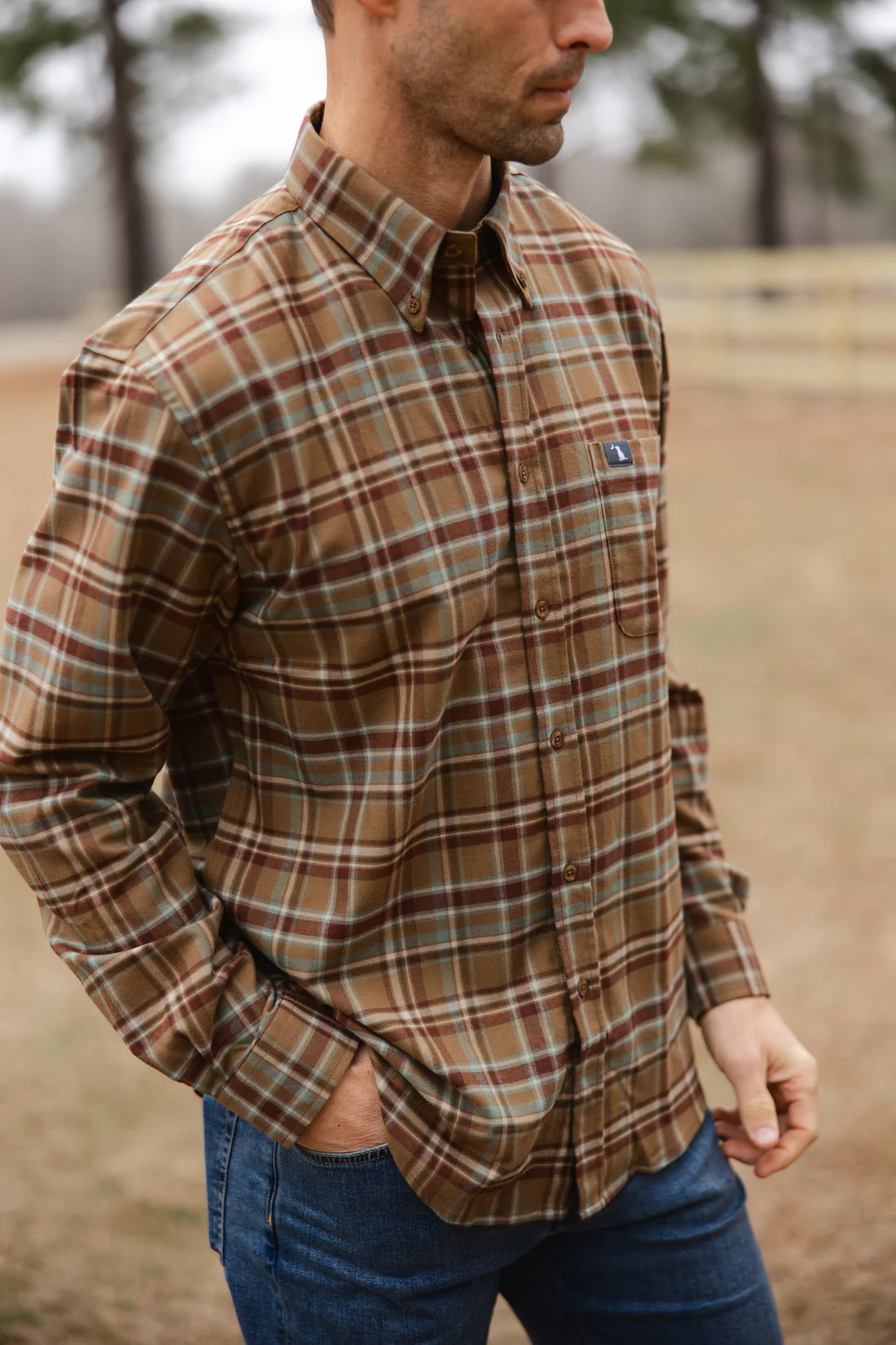 Zeigler Stretch Flannel - Green