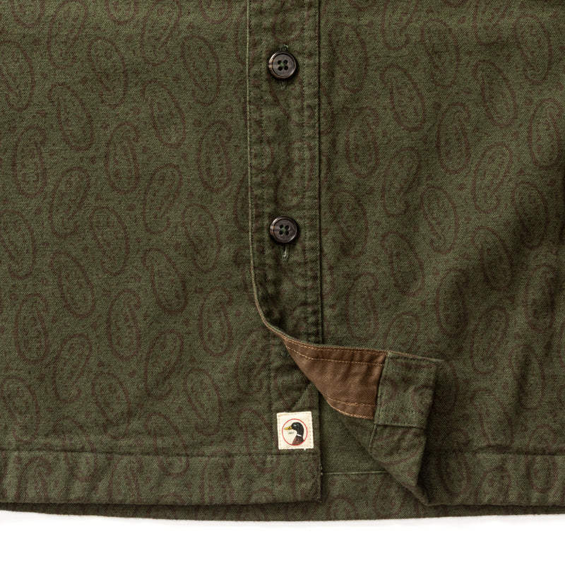 Slater Moleskin Overshirt - Olive