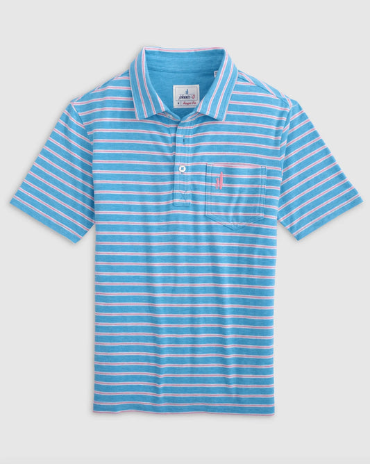 4-Button Polo - Matthis Stripe - Youth