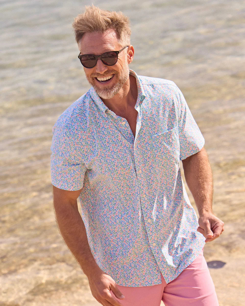 Petal Party Short Sleeve Sport Shirt