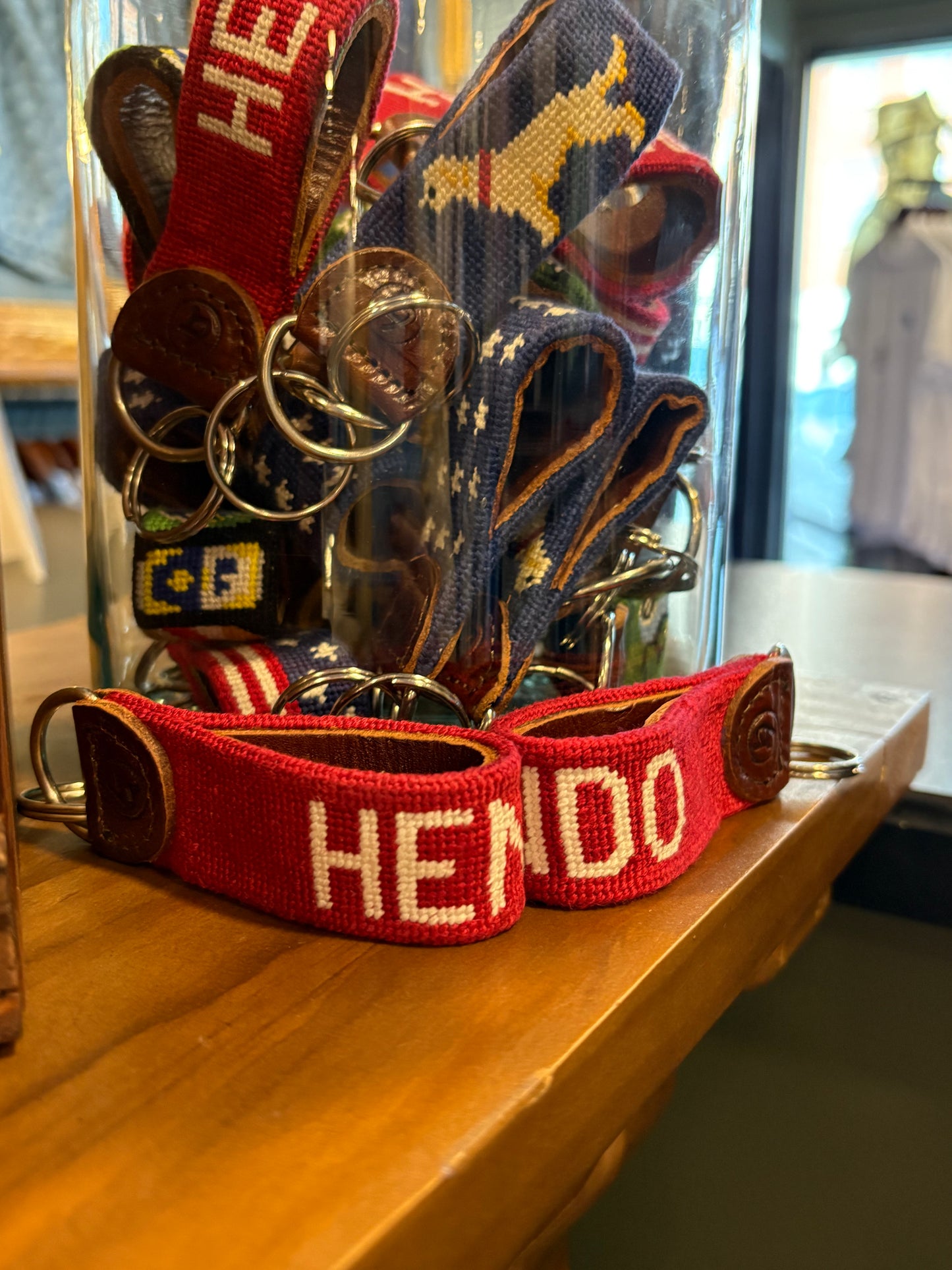 HENDO Needlepoint Keychain