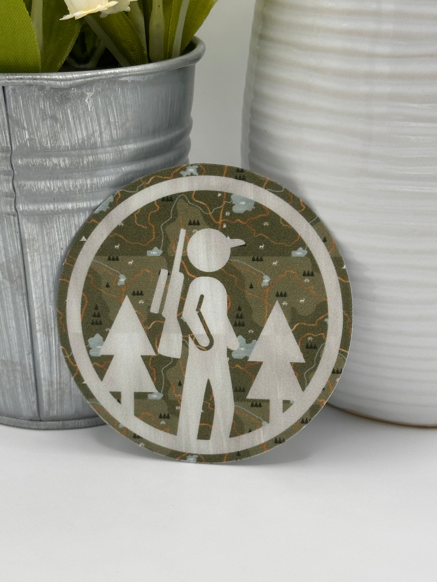 Cartoon Hunter Sticker