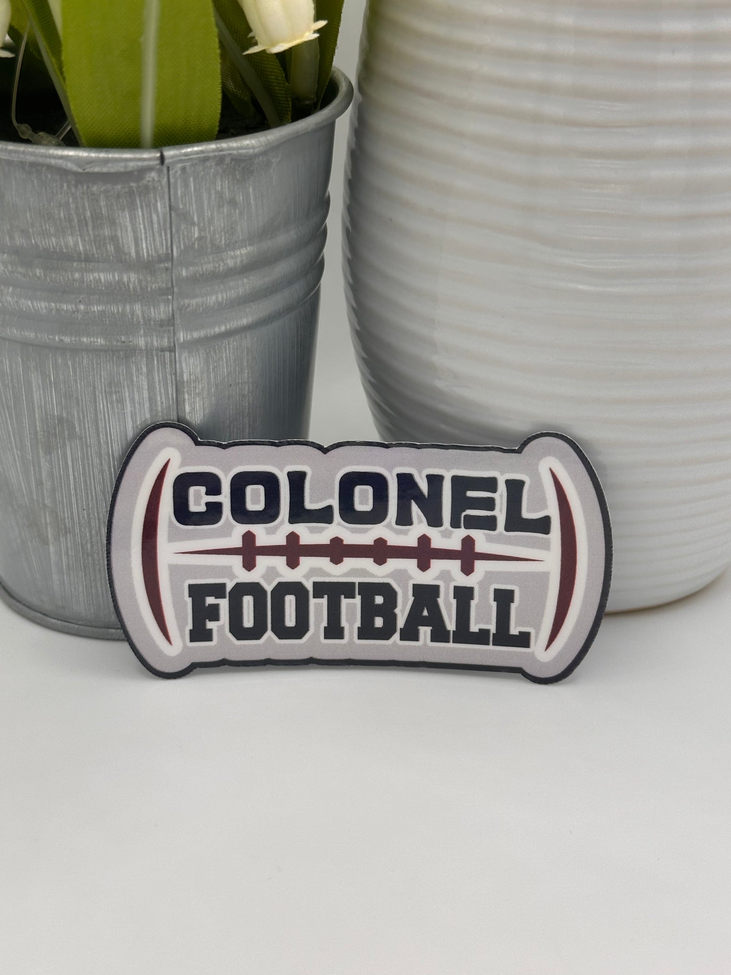 Colonel Football Sticker - Black