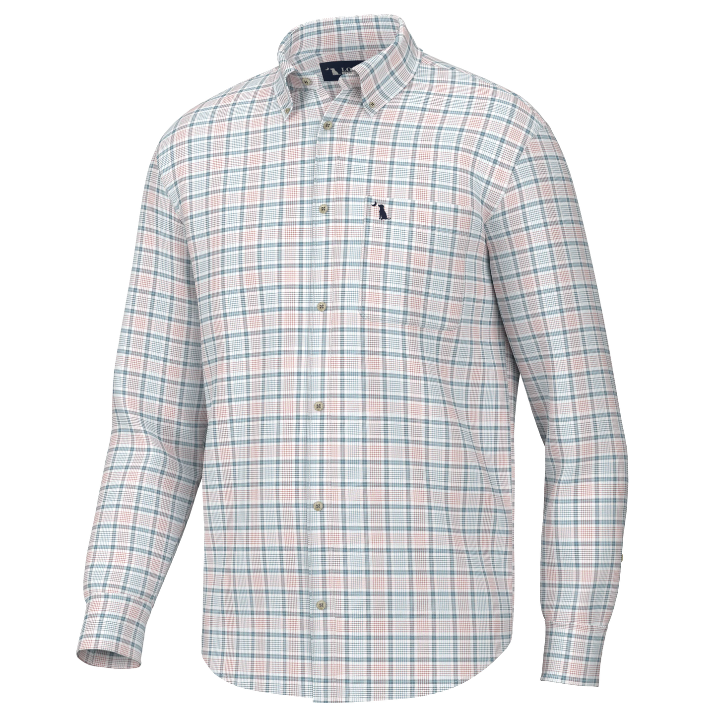 Stamps Dress Shirt - Salmon
