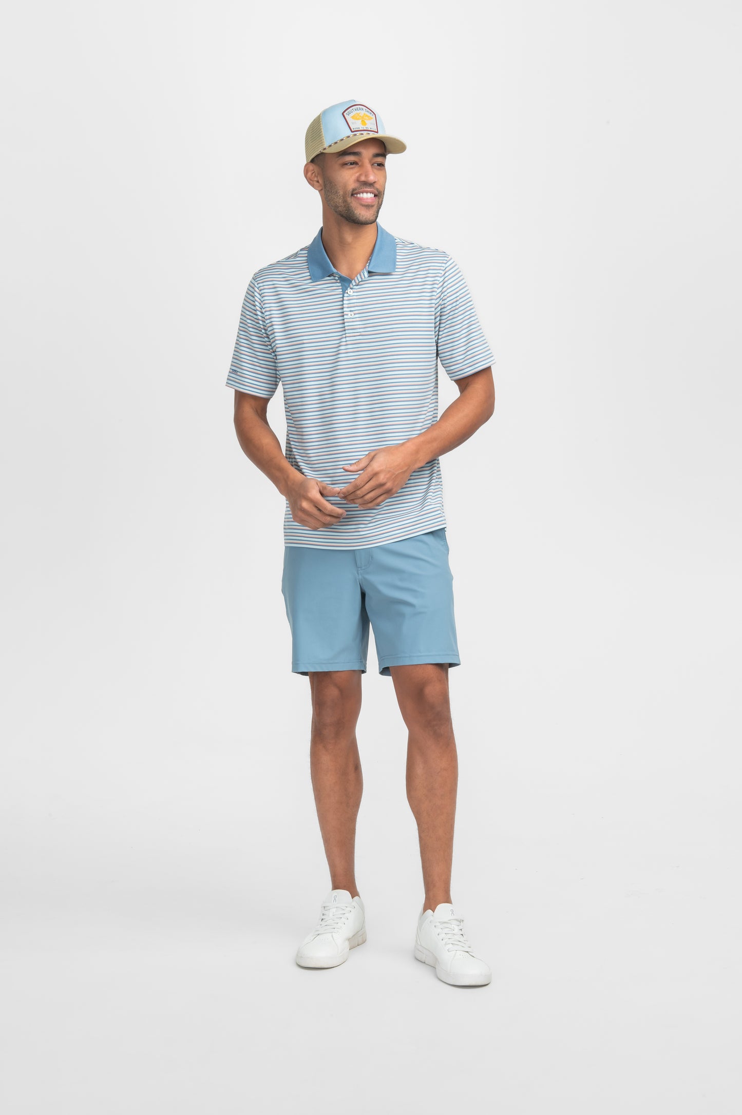 Tucker Stripe Polo - Lakeshore