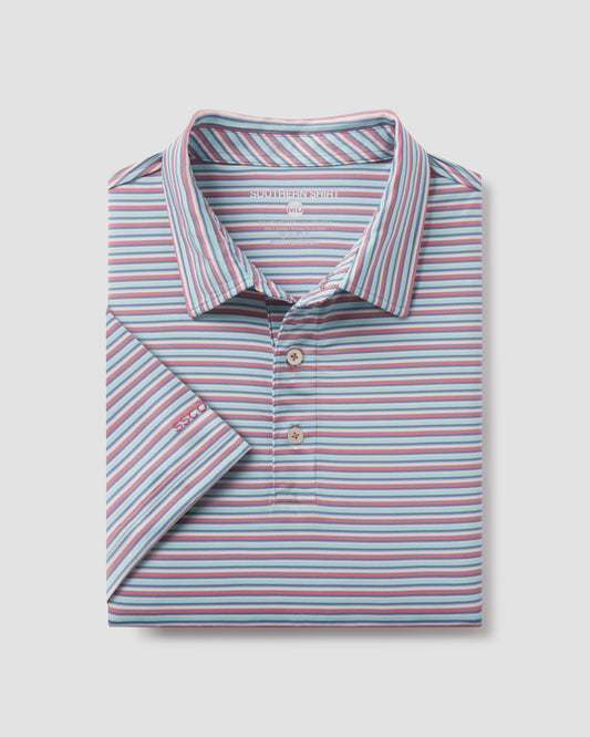 Tybee Stripe Polo - Tropsicle
