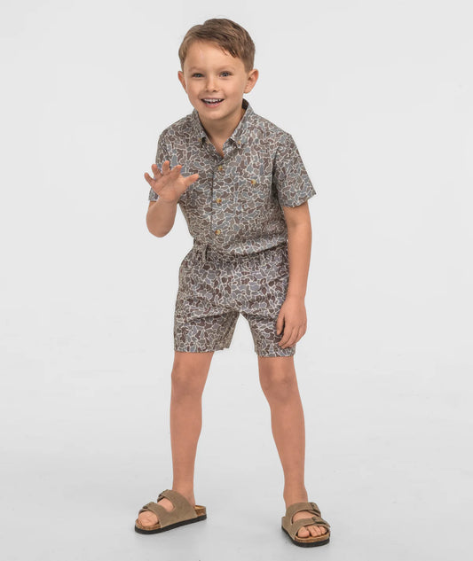 Boys Hooked on Camo Baja Shirt