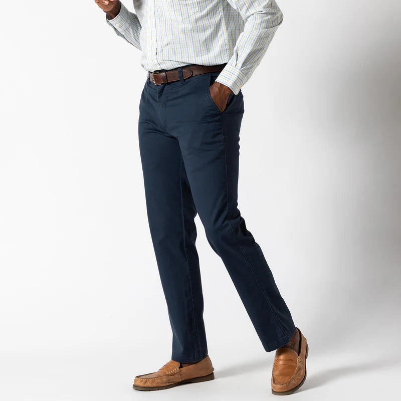 Classic Fit Gold School Chino - Navy