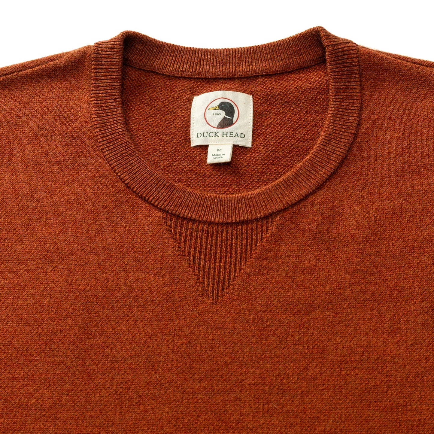 Henson Merino Crewneck Sweater - Burnt Brick