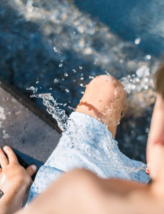 Boys Splash Swim - Shark Attack