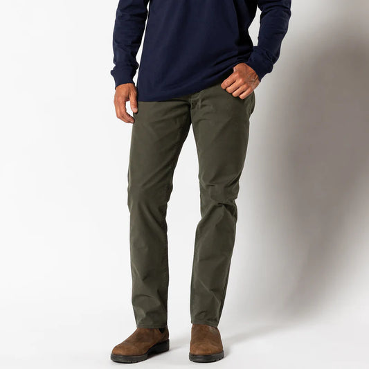 Weldon Garment Dyed Five-Pocket - Deep Olive