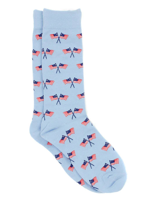 Lucky Duck Socks - Freedom Flag
