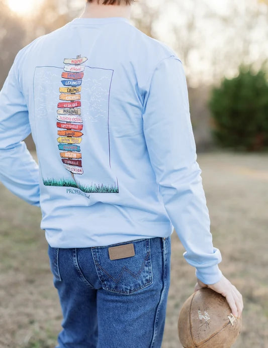 Southeastern Showdown Long Sleeve T-Shirt - Light Blue