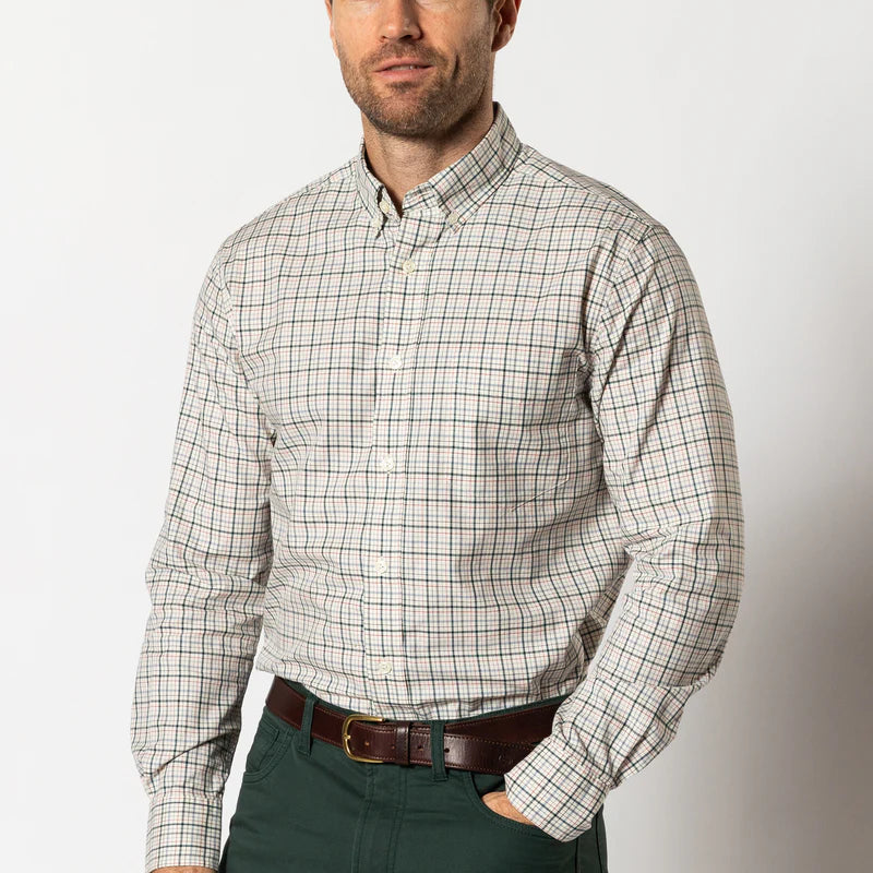 Cooper Plaid Sport Shirt - Emerald Green