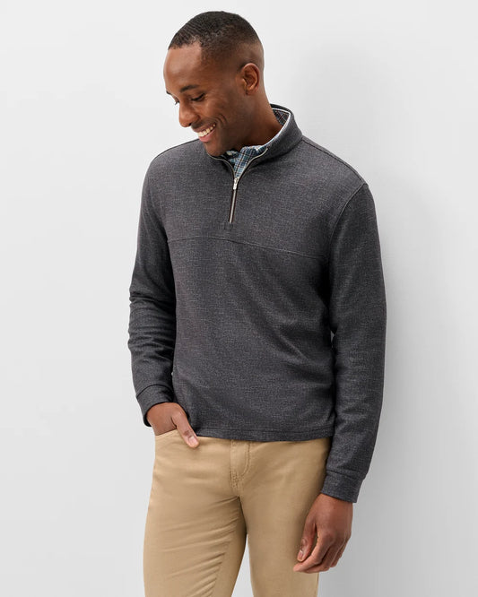 Mikey Fleece 1/4 Zip - Coffee