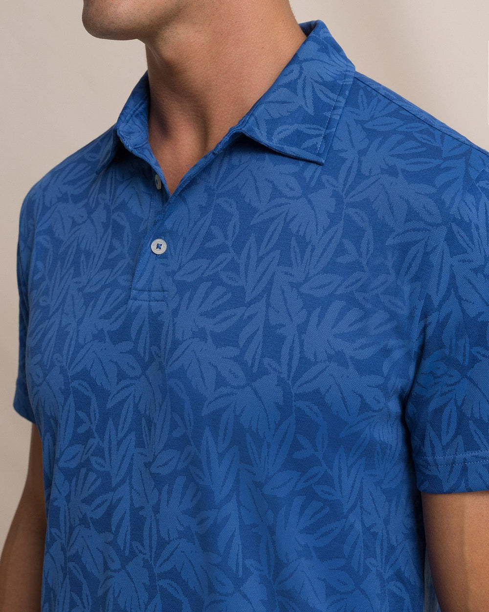 Island Fronds Jacquard Polo