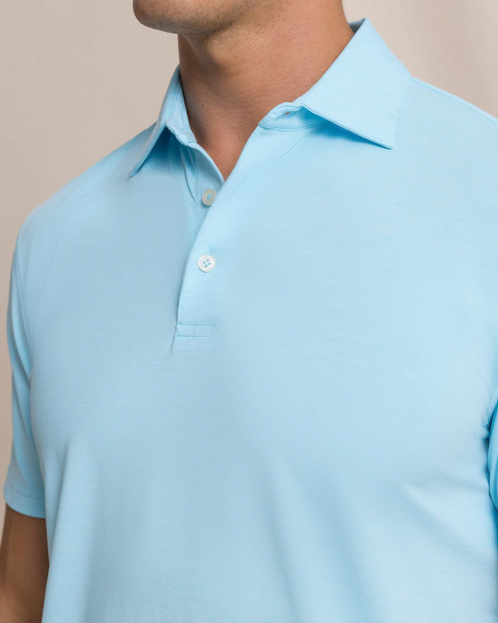 Coastal Breeze Heather Performance Polo