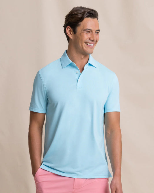 Coastal Breeze Heather Performance Polo