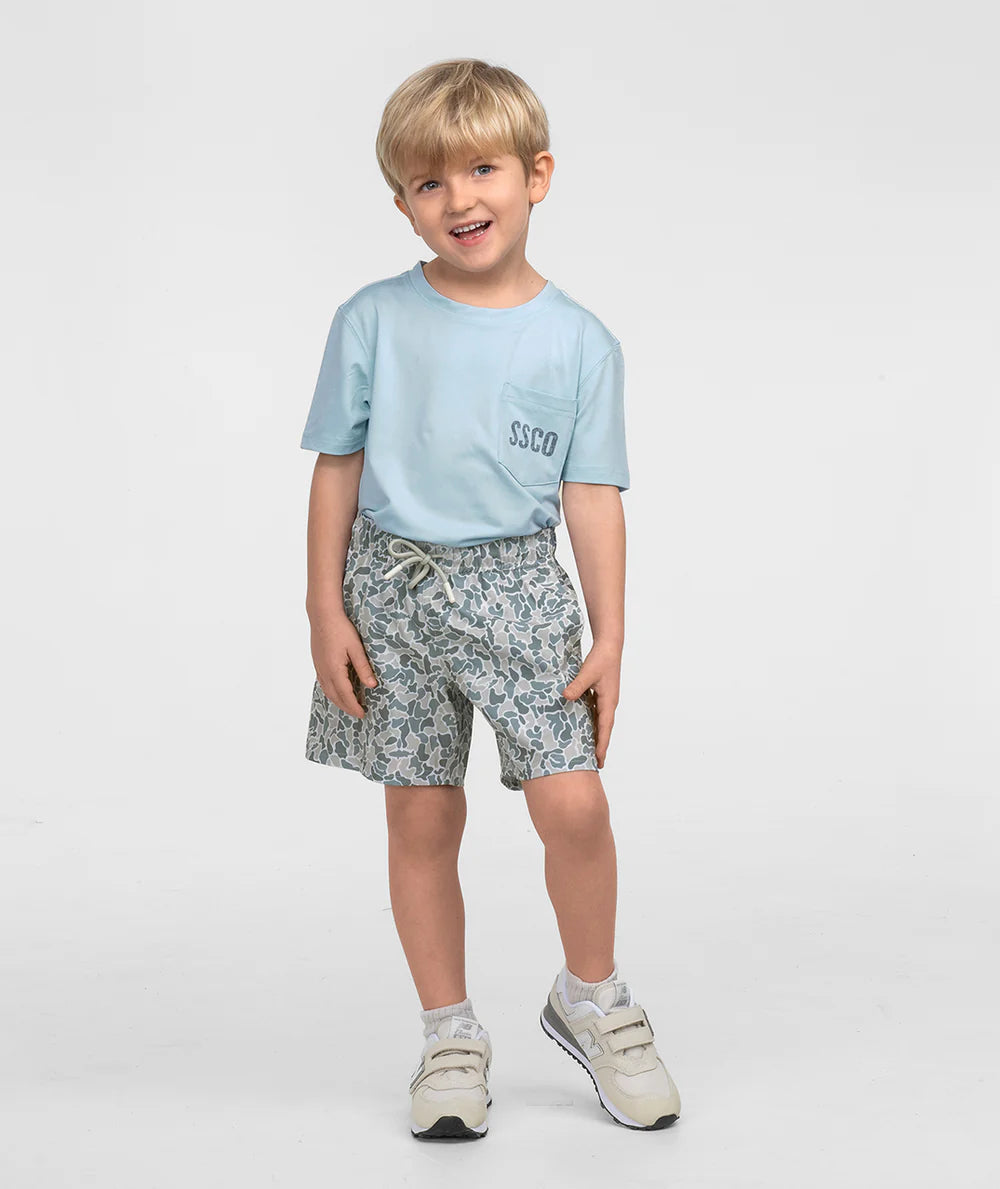 Boys Hooked On Camo Swim Shorts