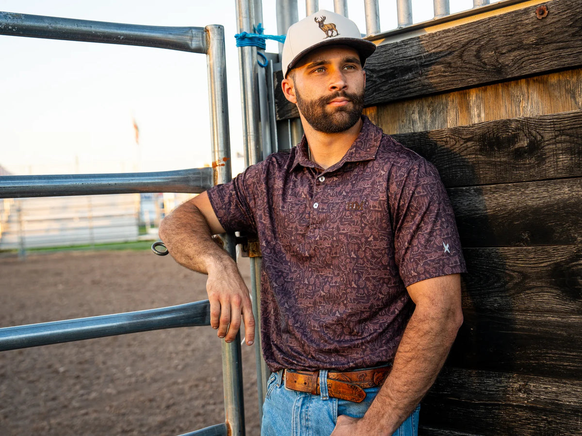 The Back 40 Buck Performance Polo