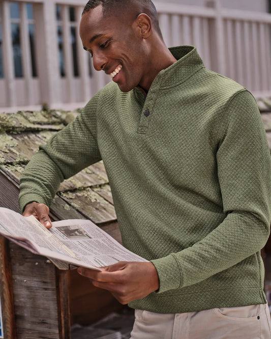 Rockwells Quilted Pullover - Forest