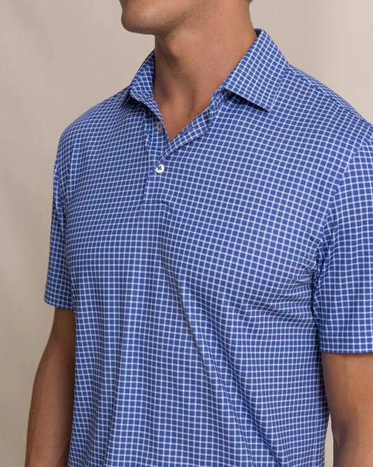 Driver Dunes Edge Plaid Polo