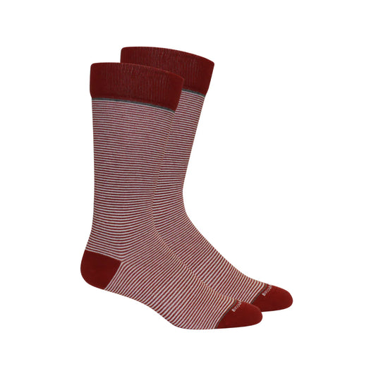 Stand Up Stripe Socks - Maroon