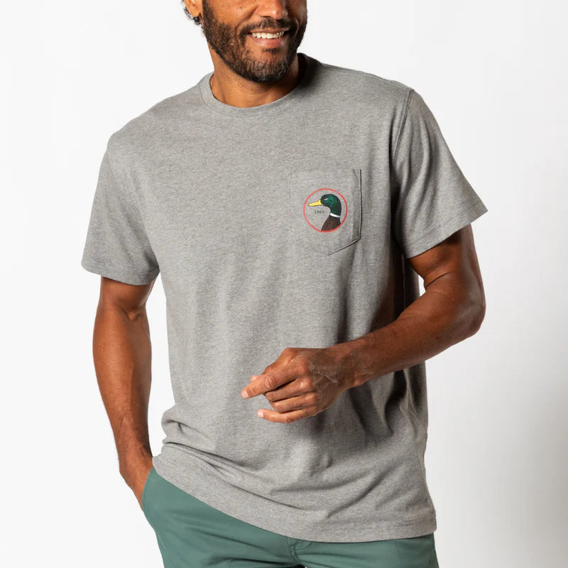 Duck Head Logo T-Shirt - Heather Grey