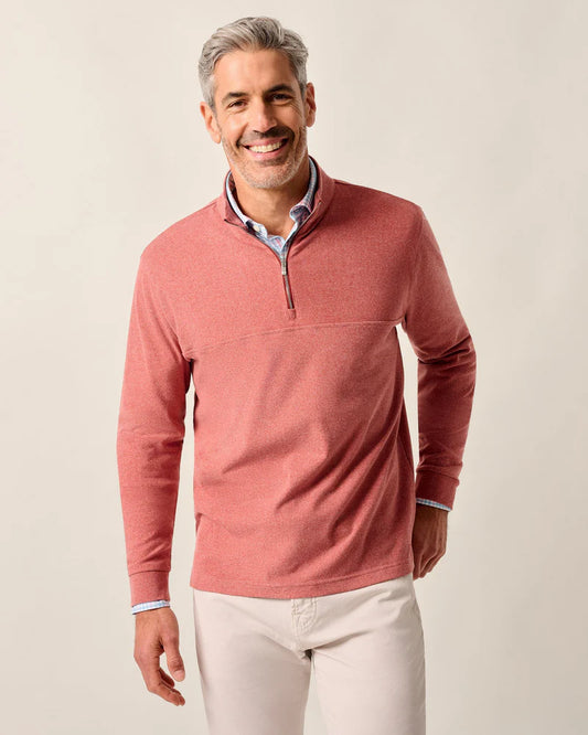 Mikey Performance 1/4 Zip Pullover - Brick
