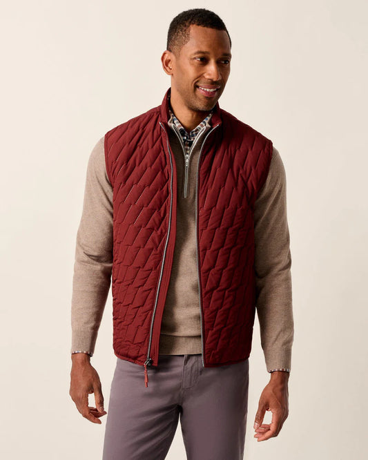 Belfry Quilted Vest - Maroon