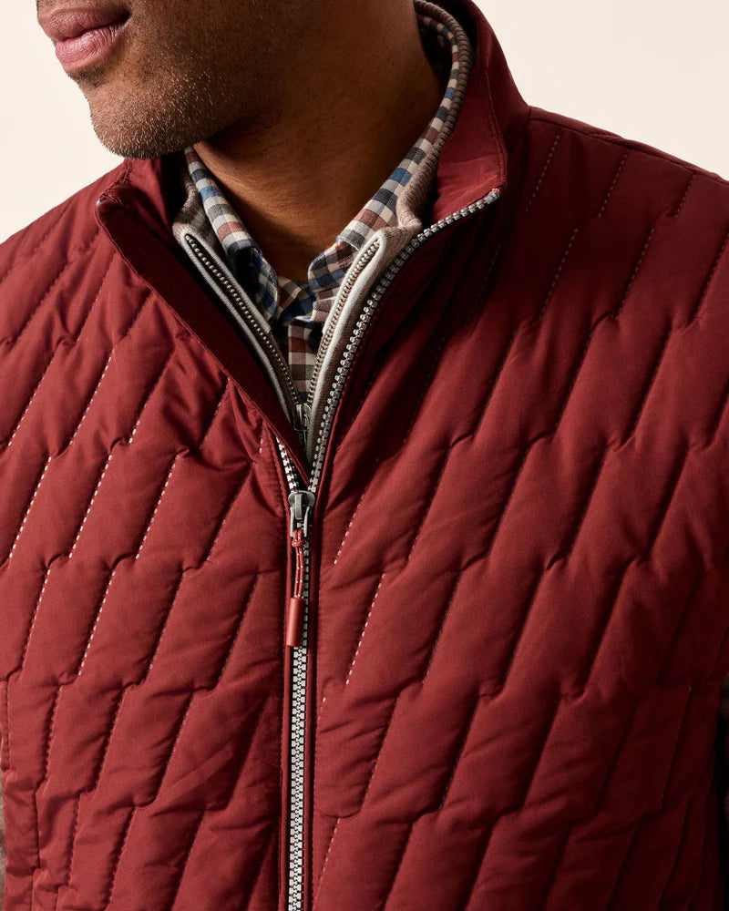 Belfry Quilted Vest - Maroon