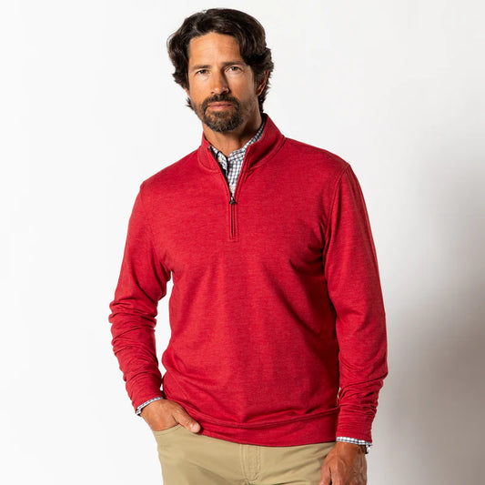 Dunmore 1/4 Zip - Red Heather