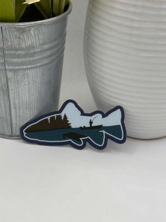 Gone Fishing Sticker