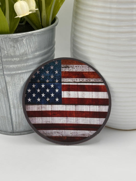 Round Flag Sticker