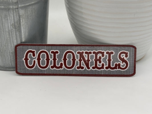 Colonels Sticker - Maroon