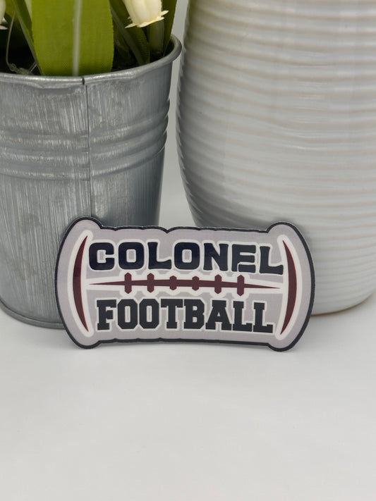Colonel Football Sticker - Black