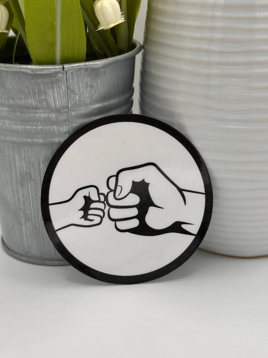 Fist Bump Sticker  - 1 Kid