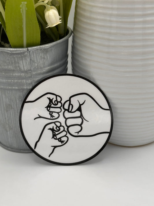 Fist Bump Sticker - 2 Kids