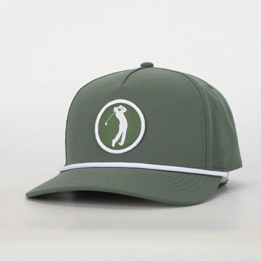 Circle Golfer Roped Hat - Green